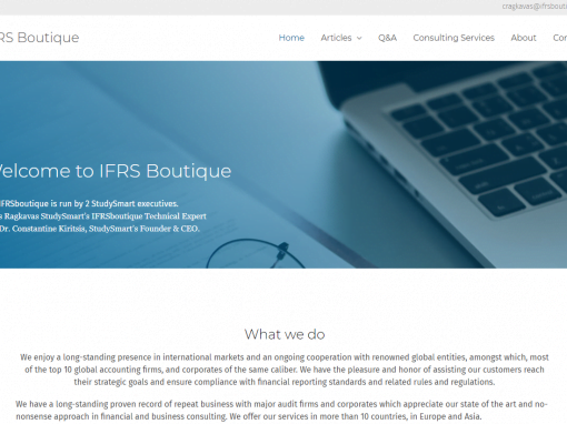 IFRS Boutique Corporate Website